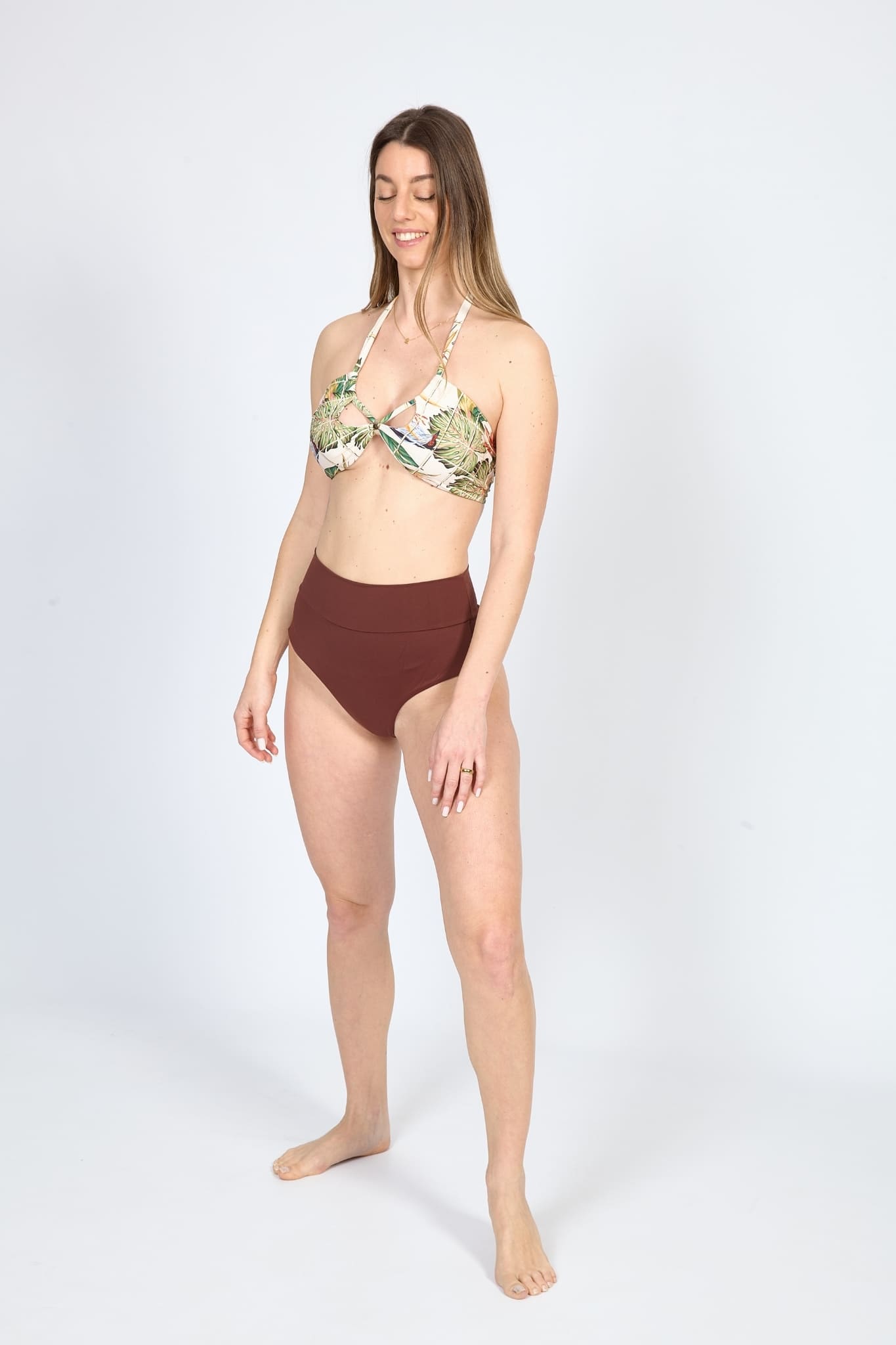 Braguita de Bikini Hot Pant Marrón - Imagen 4